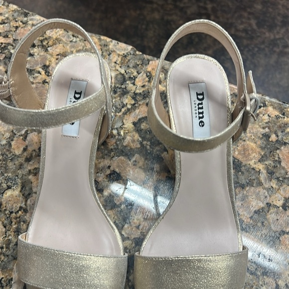 Dune London Gold crystal block heel size 39 - Picture 2 of 5